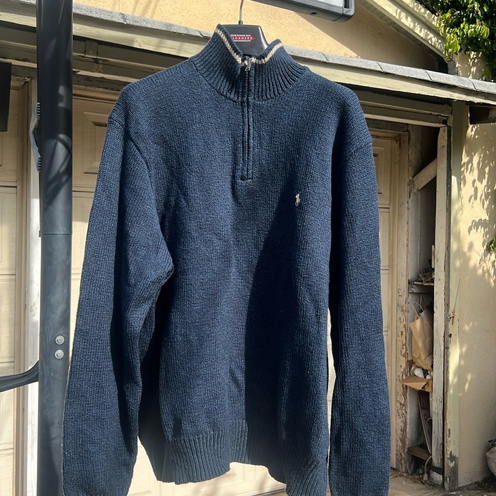 POLO by Ralph Lauren cal navy blue zip up 2006 cotton